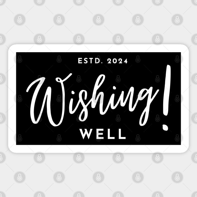 White Wishing Well 2024 Magnet by Wishing Well